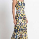 LARA women’s maxi dress PDF sewing pattern – photograph presenting the dress design for a handmade wardrobe.
