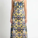Maxi dress LARA sewing pattern – product image highlighting the overall look of this women’s long dress.