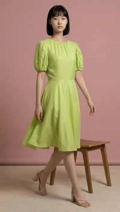 Schnittmuster für Kleid mit Puffärmeln DOLCE – PDF