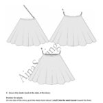 Schnittmuster für Kleid mit Puffärmeln DOLCE – PDF