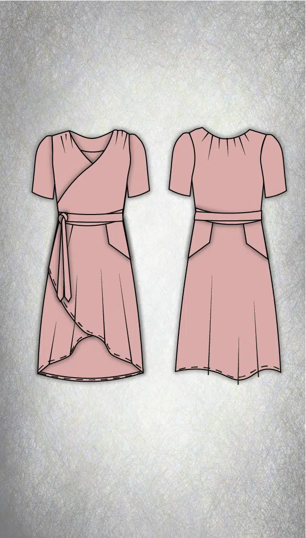 wrap dress pattern - Sienna
