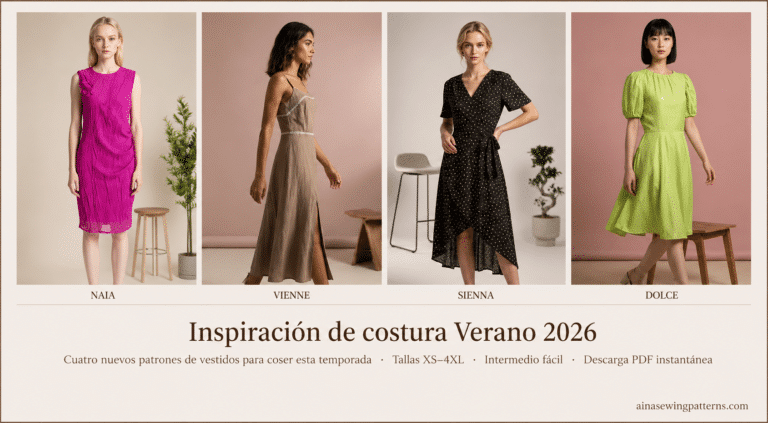 4 nuevos patrones de vestido para el verano 2026
