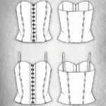 Elegant Bustier Sewing Pattern ECLIPSE – PDF