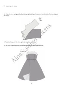 Molde de vestido justo VIENNE – PDF