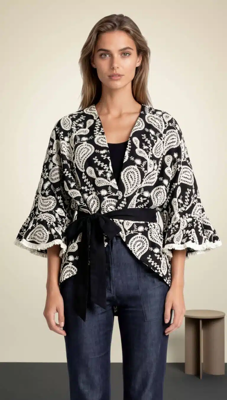 Kimono Jacket Sewing Pattern - Beliani - 00
