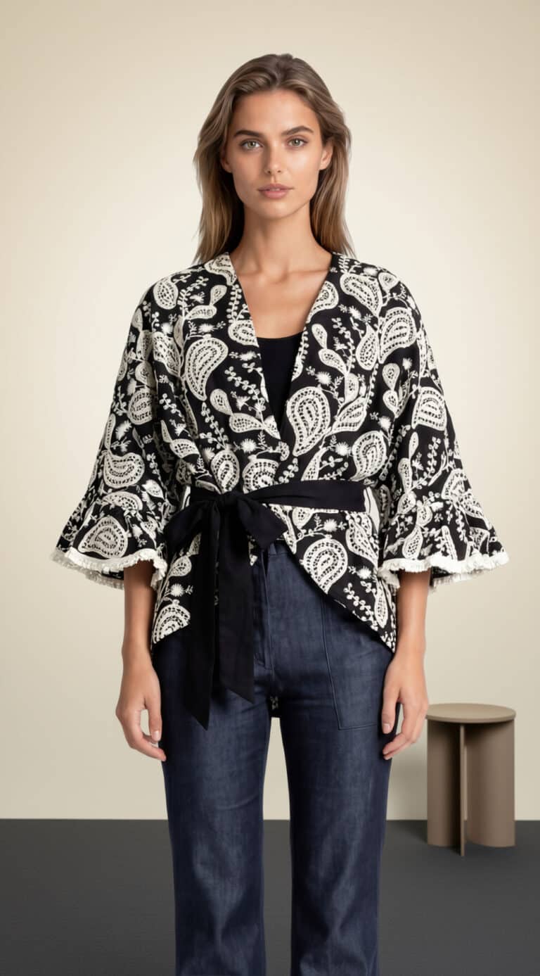 Kimono Jacket Sewing Pattern - Beliani - 00