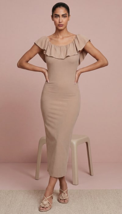 fitted knit dress sewing pattern - era 1