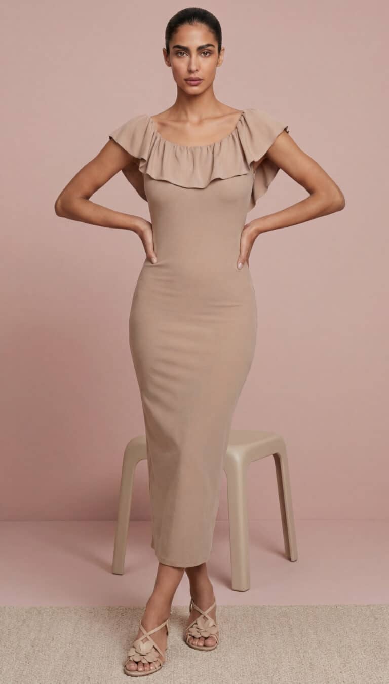 fitted knit dress sewing pattern - era 1