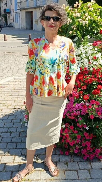 Valeria Peplum Blouse Sewing Pattern LIMA PDF