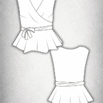 Wrap Peplum Top PDF Sewing Pattern livia 13