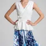Wrap Peplum Top PDF Sewing Pattern - livia ok bis