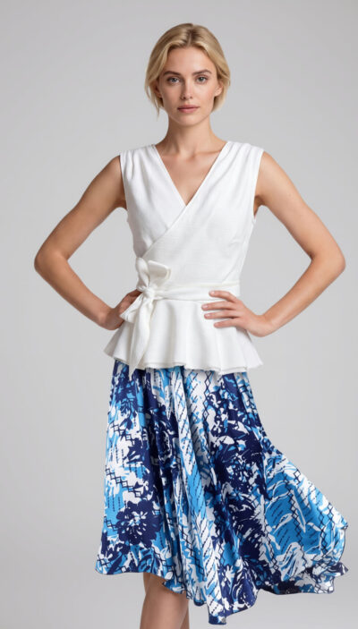 Wrap Peplum Top PDF Sewing Pattern - livia ok bis