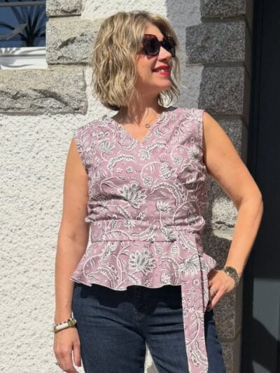 Valérie Wrap Peplum Top Sewing Pattern LIVIA PDF