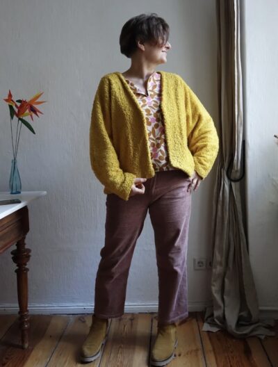 Kathryn Short Asymmetrical Jacket Sewing Pattern COZY PDF