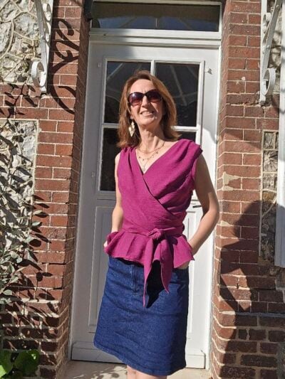 Catherine Wrap Peplum Top Sewing Pattern LIVIA PDF